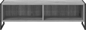 vidaXL Ντουλάπι TV Γκρίζο Σονομα 100 x 36.5 x 30.5 εκ