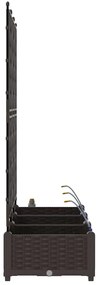 vidaXL Ζαρντινιέρες κήπου Καφέ 120 x 40 x 126 cm Ατσάλι