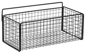 ESTIA ΚΑΛΑΘΙ ΟΡΓΑΝΩΣΗΣ CAGE ΚΡΕΜΑΣΤΟ ΜΕΤΑΛΛΙΚΟ 36x15x13cm ΜΑΥΡΟ