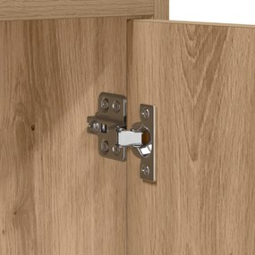 vidaXL Ντουλάπι TV 130 x 33 x 47 εκ Artisan Δρυς Επεξεργασμένο Ξύλο