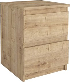 Κομοδίνο Breve Megapap χρώμα sapphire oak 39,8x41,8x55εκ.