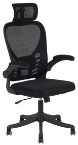 A6225 ΜΑΥΡO MESH ΠΟΛΥΘΡΟΝΑ ΓΡΑΦΕΙΟΥ ZITA PLUS 64X61X49-124/58-132εκ.