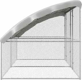 vidaXL Κλουβί για κότες 2 pcs Ασημί 400 x 200 x 200 εκ.