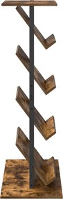 vidaXL Ράφι Περιοδικών Καπνιστό Δρύς 68 x 40 x 123.5 εκ.