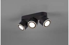 Σποτ Οροφής Χωνευτό/Επιφανειακό 3xLED 5W Κινητό Διπλή Πηγή Taurus Trio Lighting-652910332-Μαύρο 652910332