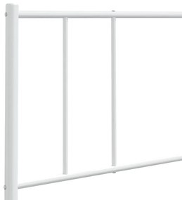 vidaXL Κεφαλάρι Λευκό 180 εκ. Μεταλλικό