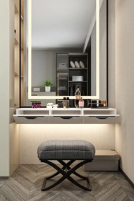 Stewehome Κονσόλα ατλαντικός με ντουλάπι Λευκό 120x18x18 cm