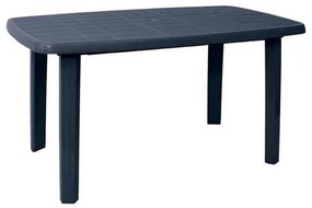 Τραπέζι 140x80cm SORRENTO Oval Πλαστ.Ανθρακί