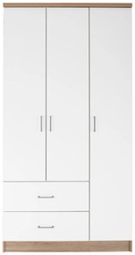ΝΤΟΥΛΑΠΑ 3ΦΥΛΛΗ ME 2 ΣΥΡΤΑΡΙΑ CAESAR HM340.06 SONAMA - ΛΕΥΚO 89x42,5x181 εκ.