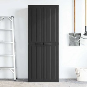 vidaXL Ντουλάπι Αποθ. Εξ. Χώρου Μαύρο 65x37x165εκ. Πολυπροπυλένιο