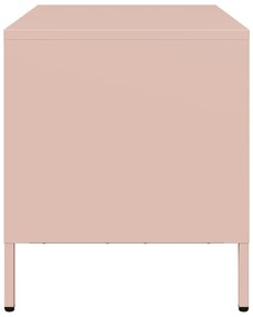 vidaXL Έπιπλο Τηλεόρασης Ροζ 68 x 39 x 43,5 εκ. Χάλυβας Ψυχρής Έλασης