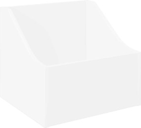 vidaXL Κουτί LP 2 τμχ. Λευκό 37 x 33 x 32 εκ. Επεξεργασμένο Ξύλο