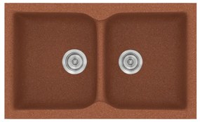 Sanitec Classic 340 Granite Terracotta Ένθετος Νεροχύτης 80cm