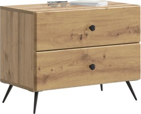 vidaXL Κομοδίνο Artisan Δρυς 62 x 34,5 x 47,5 εκ Επεξεργασμένο Ξύλο
