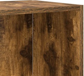 vidaXL Τραπέζι Βοηθητικό Καπνιστή Δρυς 33x33x34,5 εκ. Επεξεργ. Ξύλο