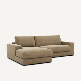 Γωνιακός καναπές από βελούδο stonewashed, SKANDER