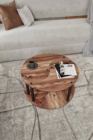 Stewehome Τραπεζάκι Σαλονιού 2 τεμαχίων (Δρυς) 70x70x38 cm