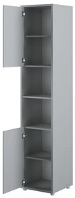 Σετ επίπλων Concept Pro Lenart AH145, Γκρι, Πλαστικοποιημένη μοριοσανίδα, Τάβλες για Κρεβάτι, 140x200, Με κρεβάτι, Με πρόσθετο εξοπλισμό, Ενιαίος, Διπλό