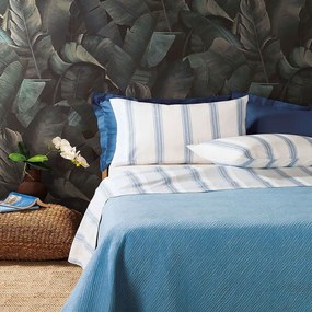 Σεντόνια Σετ 4τμχ Gili B1 Blue Zucchi King Size 250x280cm 100% Cotton