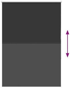 vidaXL Ρολέρ Μπλακάουτ Μαύρο 90x130 cm Πλάτος υφάσματος 85,7 cm