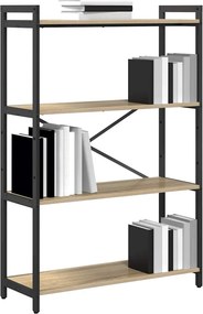 vidaXL Ράφι Βιβλίων Δρύς Sonoma 80 x 30 x 120 εκ Επεξεργασμένο ξύλο