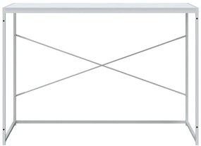 vidaXL Γραφείο Υπολογιστή Λευκό 110 x 60 x 70 εκ. από Επεξ. Ξύλο