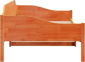 vidaXL Σκελετός Κρεβ. Χωρίς Στρώμα Καφέ Κεριού 90x200 εκ Μασίφ Πεύκο