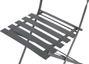 Σετ Τραπέζι με 2 Καρέκλες Home ESPRIT Γκρι 60 x 60 x 71 cm