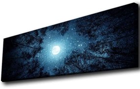 Πίνακας Καμβάς Με Φως Led 139LDG1111 90x30cm Multi Wallity Οριζόντιοι Ξύλο, Καμβάς