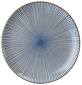 Πιάτο Sendan Tokusa 2572 D15,5cm Blue Tokyo Design Πορσελάνη