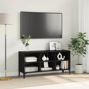 vidaXL Ντουλάπι TV Μαύρο 69.5 x 30 x 50 εκ. Επεξεργασμένο ξύλο