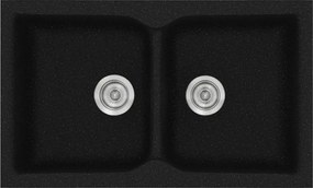 Sanitec Classic 340 (78×50) - Γρανιτένιος νεροχύτης - Metallic SPACE