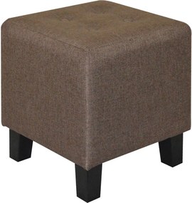 MEDEA Σκαμπό Βοηθητικό, Ύφασμα Σκούρο Καφέ   1τμχ