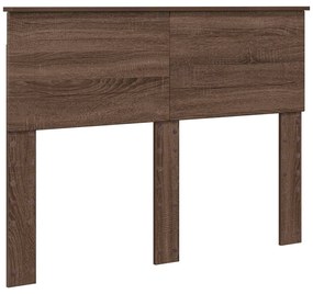 vidaXL Σκελετός Κρεβατιού Καφέ δρυς 120 x 200 cm Επεξεργασμένο ξύλο