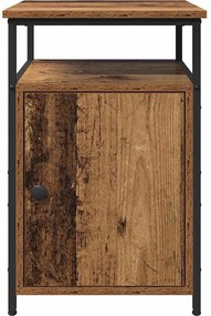 vidaXL Κομοδίνο Παλιό ξύλο Επεξεργασμένο ξύλο