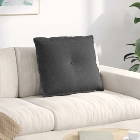 vidaXL Μαξιλάρι Πλάτης Σκούρο Γκρι 60 x 50 x 19 cm