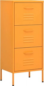 vidaXL Ντουλάπι Αποθήκευσης Μουσταρδί 42,5 x 35 x 101,5 εκ. από Ατσάλι