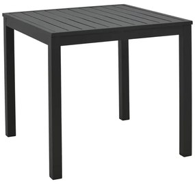 Τραπεζάκι παραλίας Kliton pakoworld αλουμίνιο σε μαύρη απόχρωση 45x45x41εκ