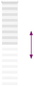 vidaXL Ζέβρα τυφλή Λευκό Πλάτος υφάσματος 35,9 εκ. Πολυεστέρας