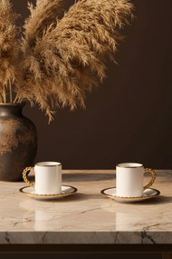 Stewehome Σετ πορσελάνινων φλιτζανιών καφέ για 2 άτομα Πολύχρωμο