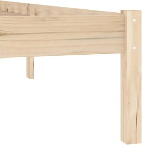 vidaXL Σκελετός Κρεβατιού Χωρίς Στρώμα Twin 100x190εκ. Μασίφ Πεύκο