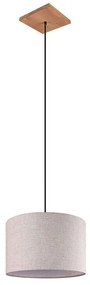 Φωτιστικό Οροφής Elmau 302100130 Ø35x150cm Beige Trio Lighting Wood, Fabric