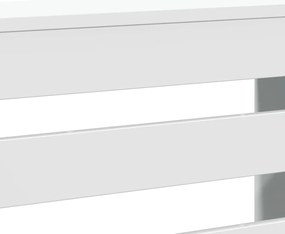 vidaXL Κάλυμμα Καλοριφέρ Λευκό 149x20x82 εκ. από Επεξεργασμένο Ξύλο