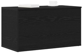 vidaXL Κουτί αποθήκευσης Μαύρη δρυς 84 x 42 x 46 cm Επεξεργασμένο ξύλο