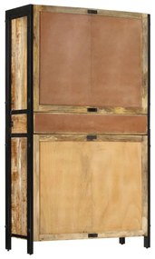 vidaXL Βιτρίνα 100 x 40 x 175 εκ. από Ακατέργαστο Ξύλο Μάνγκο