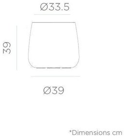 Διακοσμητική Γλάστρα Camelia 40 New Garden-JDNCA040NXNW-Μαύρο JDNCA040NXNW