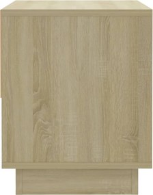 vidaXL Κομοδίνο Χρώμα Sonoma Δρυς 45 x 34 x 44 εκ. από Μοριοσανίδα