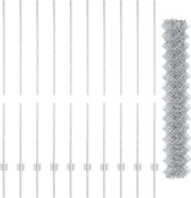 vidaXL Τεντώτο με στήριγμα Ασημί