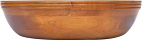 vidaXL Νιπτήρας Ø40 x 10 εκ. από Μασίφ Ξύλο Teak