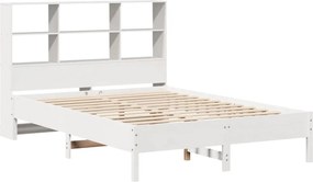 vidaXL Κρεβάτι Βιβλιοθήκη Χωρίς Στρώμα 120x200 εκ Μασίφ Ξύλο Πεύκο